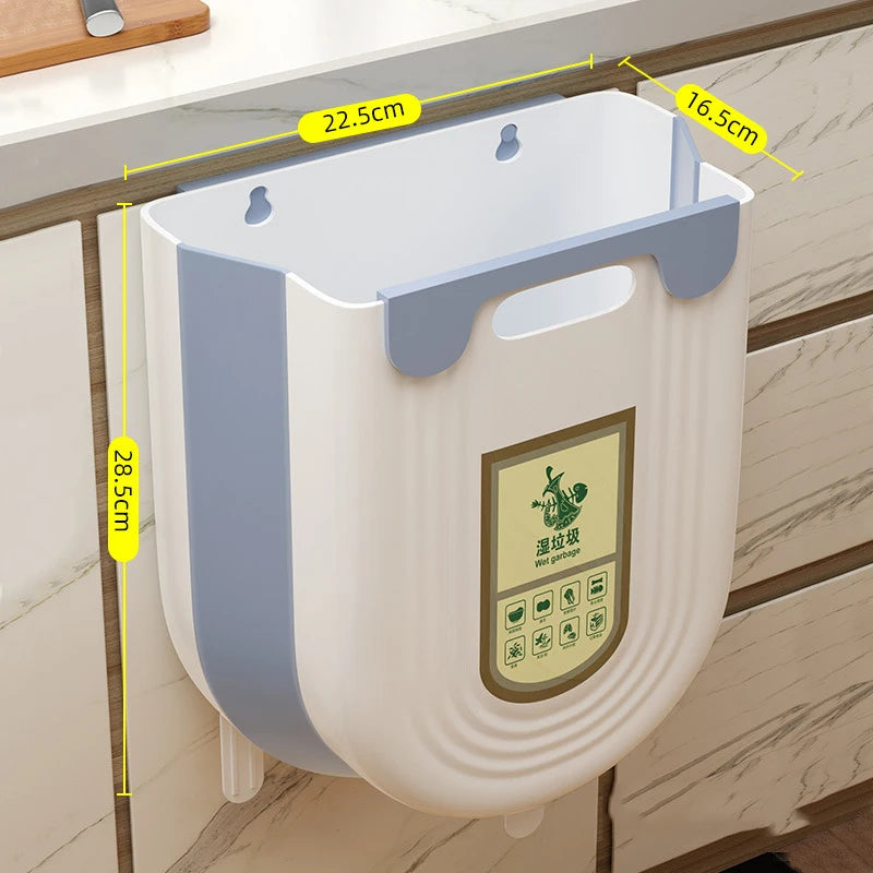 Wall-mounted pet waste bag dispenser with dimensions labeled