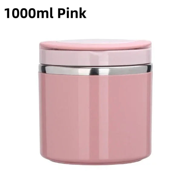 Pink container with silver lid on a white background