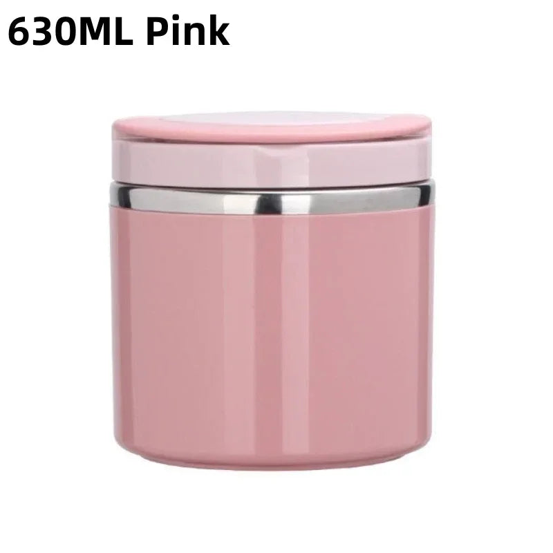 Pink container with silver lid on a white background